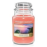 Yankee Candle Cliffside Sunrise, Süße Note von Sternenfrucht, Ananas und Zitrone, Brenndauer...