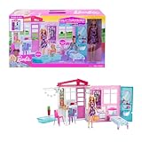 Barbie-Haus mit Küche, Schlafzimmer, Badezimmer, Pool, komplett eingerichtet Möbeln,...