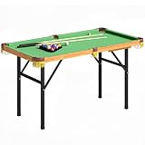SPORTNOW Billardtisch Klappbar Mini Pool Billiard Tisch mit 2 Queues 16 Bällen Kreide Dreieck,...