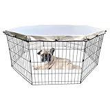 Laufgitterabdeckung – sonnenregenfest, Welpengehege, ausbruchsicherer Hundegehege, passend für...