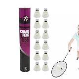 Badminton Ball Feder - Professionelle Federbälle, Badminton | Hochwertige Naturfeder Badminton...