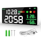 GOYERRNES Schallpegelmesser Dezibel Messgerät LED-Bildschirm Helligkeitsanpassung 30-130dBA Bereich...
