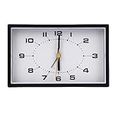 Smandy Schreibtischuhr, Analoger Wecker, Leiser Betrieb, Batteriebetrieben, Nachttischuhr für...