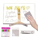 LED-Notiztafel, Farben – Acryl-LED-Whiteboard, trocken abwischbar, beleuchtete...