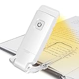 HONWELL LED Clip Leselampe Buch Klemm 1 Pack USB-Wiederaufladbare Buchleuchte Kinder und 3...