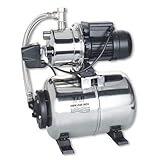 T.I.P. Hauswasserwerk HWW 4500 INOX, Edelstahl, 4 350 l/h, max. 50 m Förderhöhe, 5 bar Druck, 22 l...