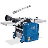 Scheppach HMS1080 Abricht & Dickenhobel | Inkl. 1 Paar Ersatzmesser | Hobelmaschine 230V 1500W |...