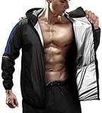 RDX Schwitzanzug Zum Abnehmen, Saunaanzug REACH OEKO TEX 100 ZERTIFIZIERT, Kapuzen Anzug Sauna Suit...