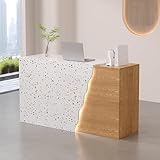 Empfangstisch mit LED-Lichtern, Kassenzähler, Schubladenleiste, Sekretär-Schreibtisch, perfekt...