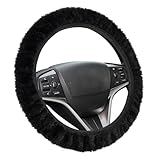 Lenkradbezug, Lenkradbezug Winter, 37-39cm Universal Auto lenkradheizung Fell, Teleskop Lenkrad...