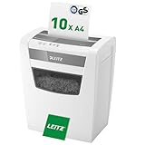Leitz IQ Aktenvernichter Home Office, 12-10 Blatt (70-80 g/m²), TÜV+GS zertifiziert,...