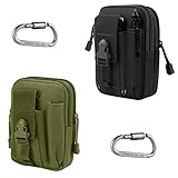 2 Stück Taktische Hüfttaschen, Molle Gürteltasche, Militär Hüfttasche, Handytasche...