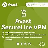 Avast SecureLine VPN 2025 | 10 Geräte | 1 Jahr | Aktivierungscode per Email