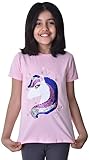 Einhorn3 Kinder Mädchen T-Shirt Bluse Kurzarm Rosa 122-128