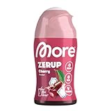 MORE Zerup, Cherry, 65 ml, für bis zu 8 l Fertiggetränk, zuckerfreier Sirup mit echten...