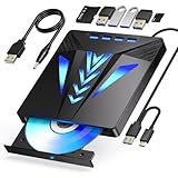 Externes Blu-ray Laufwerk Blu-ray Laufwerk BD/DVD Player Lesen/Schreiben Tragbares Blu-ray Laufwerk...