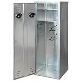 VOSS.farming Sattelschrank für 2 Sättel 60x60x180cm verzinktes Stahlblech mit Schloss