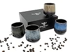 Pheniox Cappuccino Tassen Set Infinity | 4 x 220 ml - hochwertige Tassen aus Porzellan |...