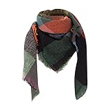 HANXIULIN Damen Baumwollschal Persönlichkeit Großer Kaschmirschal Vintage Wintertuch...