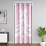 Homemissing Frohe Weihnachten Türvorhang 106x203cm Bowknot Vorhang Vorhang für Innentür...