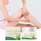 Aloe Vera Intim & Körper Enthaarungscreme als Pulver ohne Schmerzen und Reizungen für glatte Haut...