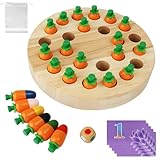 ZUSUZU Montessori Memory Karotte Holz Spielzeug für Spiel Lernspiele ab 3 4 5 6 Jahre Mädchen und...