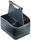 Kobolo Flaschenkorb aus Kunstleder – Eleganter schwarzer Weinkorb für 6 Flaschen – Stabile...