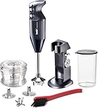bamix Stabmixer Set M200 Chef's favorite inkl. Ständer, 1 Becher, 3 Aufsteckteile, Hacker,...