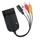 Sewroro zu Video Converter Adapter Kompakt Leichter Audio Video Unterstützt Pal Ntsc Klare...