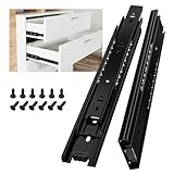 AOLISHENG Schubladenschienen Vollauszug 300mm Schwerlastauszug mit 45 kg Tragkraft für...