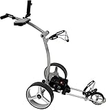 BeeGon Golf Elektro-Golftrolley GT-X300 Pro Silbergrau mit 20.8 Ah-Lithium-Akku inkl. Zubehör