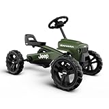 Berg Pedal-Gokart Buzzy Jeep Sahara | Kinderfahrzeug, Tretauto, Sicherheit und Stabilität,...