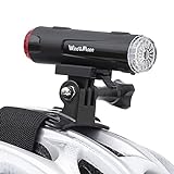 Silvotek Fahrradhelm Licht - 200 Lumen USB Wiederaufladbar Helmlampe Fahrrad mit Steady und Flash...