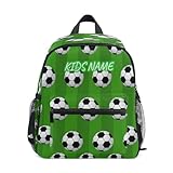 HMZXZ Individueller Mini-Rucksack für Mädchen, Jungen, Sport, Fußball, personalisierbar, mit...