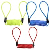 Gogogmee 3 Stück Fahrrad Erinnerungskabel aus Stahlseil mit Kunststoffbeschichtung...