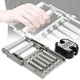 XUTNZA Rutschfester Federgrifftrainer, Griffstärketester Aus Edelstahl Mit 5 Federn + 1...