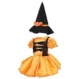JOLAU Halloween-Puppenkleidung, Mädchen-Puppen-Outfit, inklusive Kleid, Hexenhüte,...
