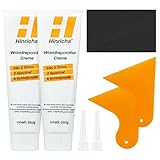 Hinrichs 500g Spachtelmasse Weiß Innen - Wand Reparatur Weiss Paste – Set aus 2x Wandspachtel...