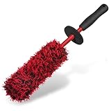 vsshe Felgenbürste Alufelgen, 40cm Auto Felgen Bürste, Premium Mikrofaser Felgen Bürste für Eine...