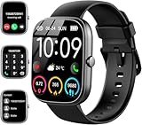 Vtkp Smartwatch für Herren und Damen, 2,1 Zoll HD Smartwatch mit Bluetooth-Anruf, 110+ Sportler,...