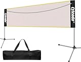 Tragbares Badminton-Netz-Set, höhenverstellbar, 5 m langes, faltbares Netz für Pickleball,...
