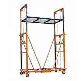 Elektrischer Hebewagen, robustes mobiles Klappgerüst, 4,5 m Höhe, tragbares Design für...