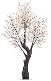 Luminea LED Baum: LED-Deko-Kirschbaum, 576 beleuchtete Blüten, 200 cm, für innen & außen...