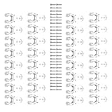 Gadpiparty 200 Transparente LED Lichtschlauch Clips aus Kunststoff mit 400 Schrauben...