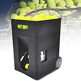 Tragbare Tennisballmaschine, automatische Ballwerfer-Tennis-Übungsausrüstung, einstellbarer...