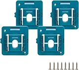 4er Pack Akku Halterung, Aufbewahrungsgestell für Batterien, Wandmontage Akkuhalter Organizer