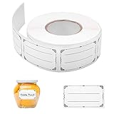 Etiketten Selbstklebend, 600 Stück Etiketten zum Beschriften, Klebeetiketten, Marmeladen Etikette...