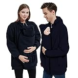 Idtswch Kängurujacke Tragejacke für Baby aus Fleece 2in1 Männer...