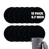 12 Stück – 17 cm runde Kompostbehälter-Kohlefilter, extra dicke Aktivkohlefilter für länger...
