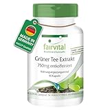 Fairvital | Grüntee Extrakt - 90 Kapseln - koffeinfrei - 1500mg Grüntee Extrakt pro Tagesdosis -...